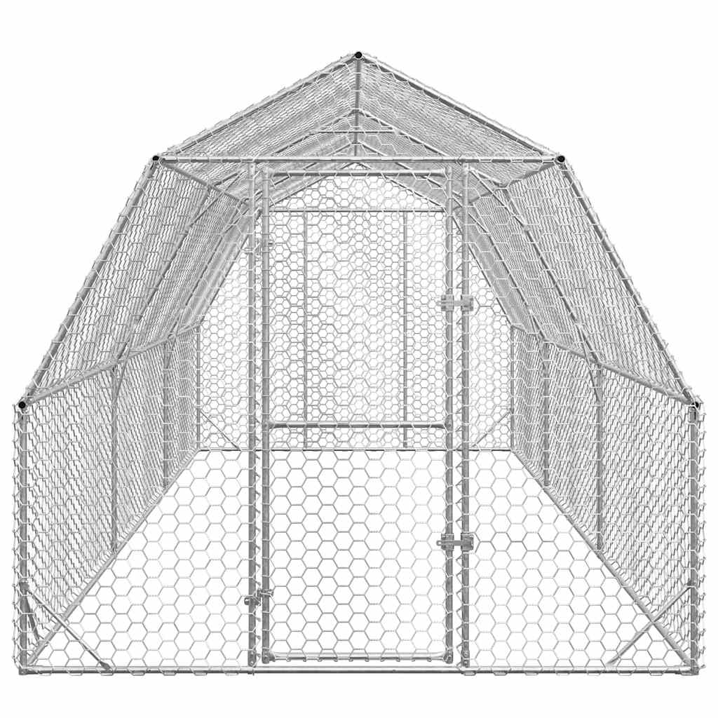 Kyllingløp 2,5x6x2,25 m galvanisert stål