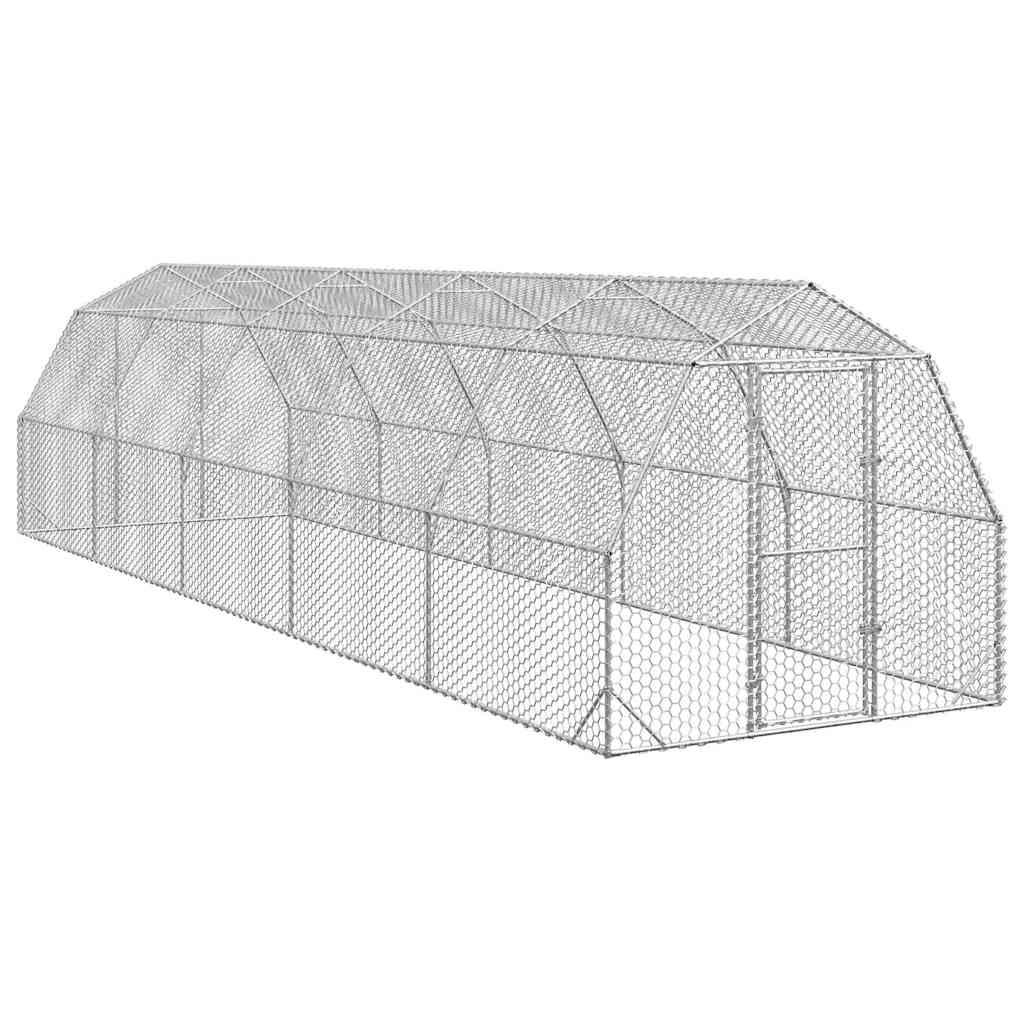 Kyllingløp 2,5x10x2,25 m galvanisert stål