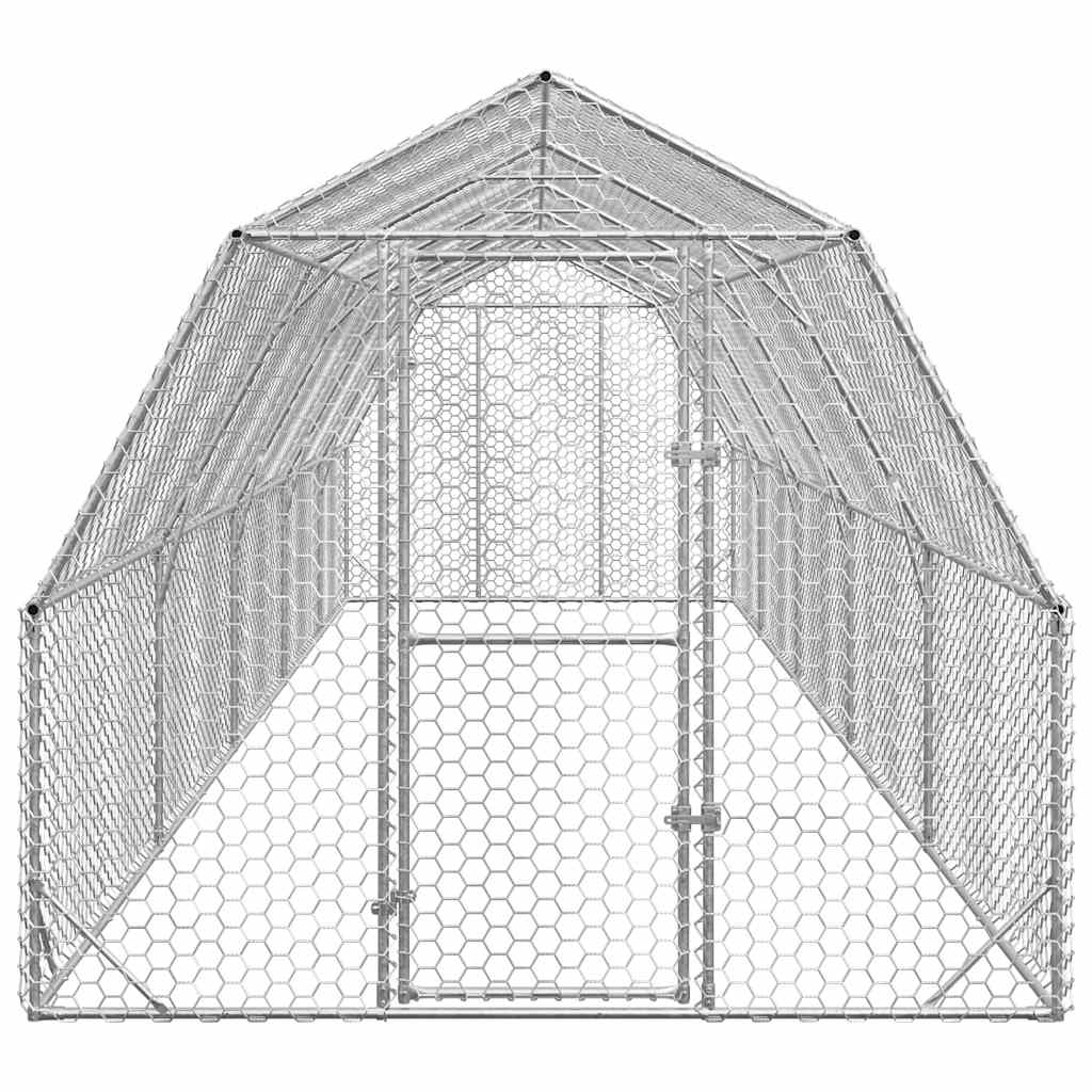 Kyllingløp 2,5x10x2,25 m galvanisert stål