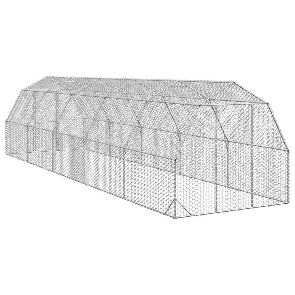 Kyllingløp 2,5x10x2,25 m galvanisert stål