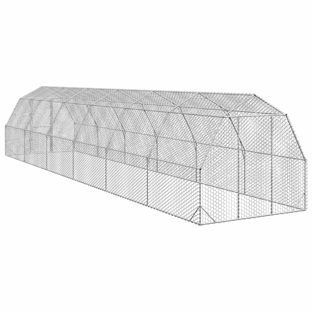 Kyllingløp 2,5x12x2,25 m galvanisert stål
