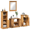 Baderomsinnredningssett 4 pcs honningbrun 37 x 34 x 110 cm