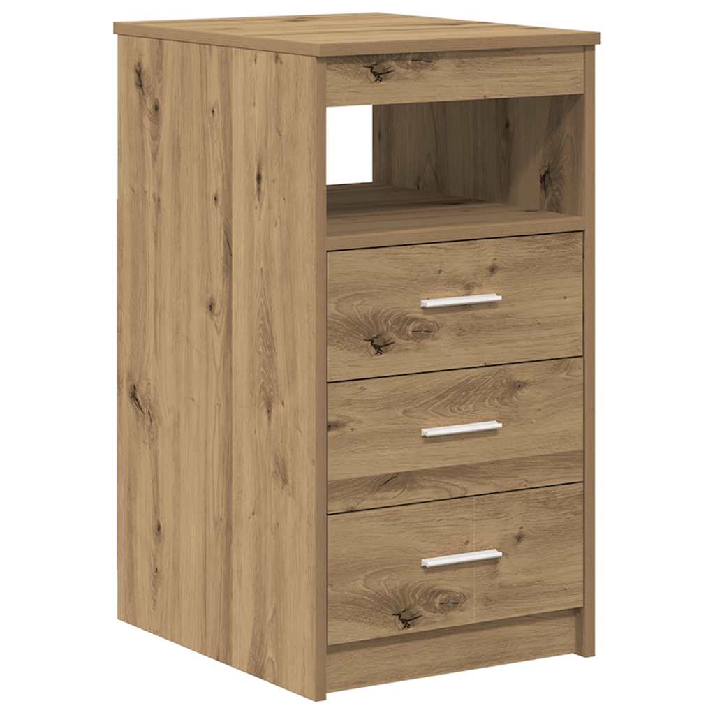 Skrivebord med skap artisan eik konstruert tre