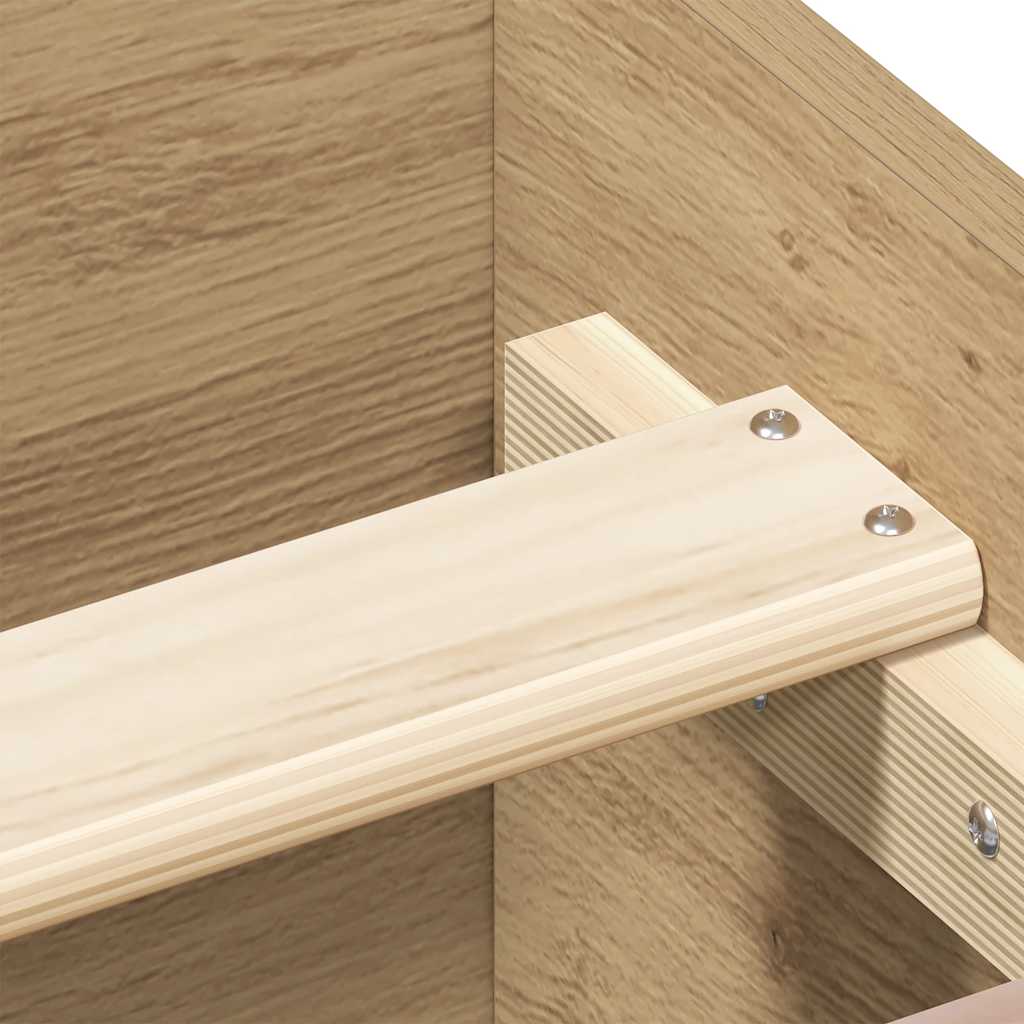 Sengeramme uten madrass artisan eik 90x200 cm konstruert tre