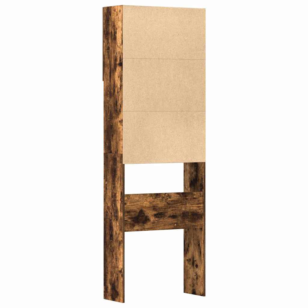 Vaskemaskinskap sonoma eik 64x24x190 cm konstruert tre