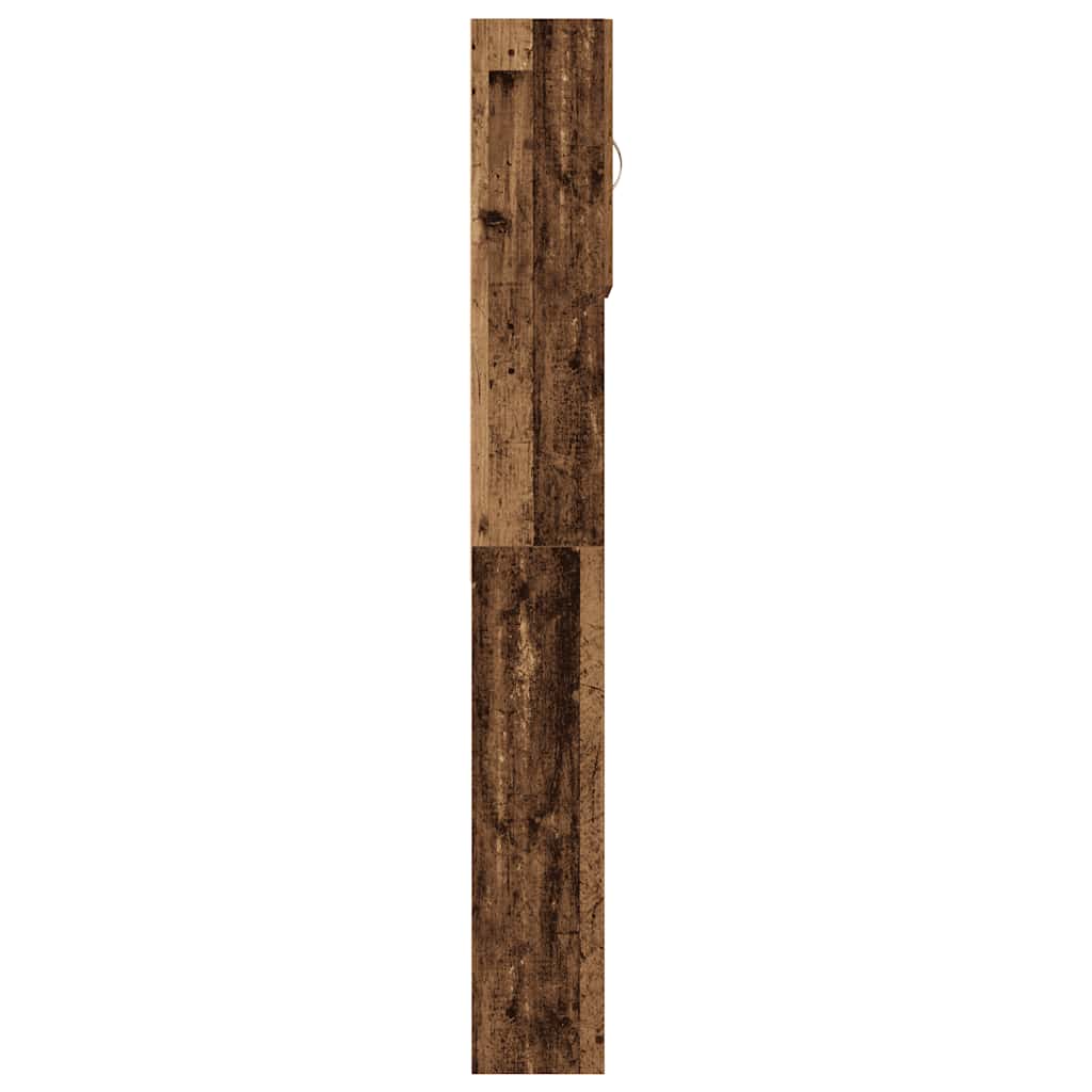 Vaskemaskinskap gammelt tre 64x24x190 cm konstruert tre