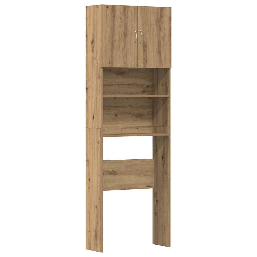 Vaskemaskinskap artisan eik 64x24x190 cm konstruert tre
