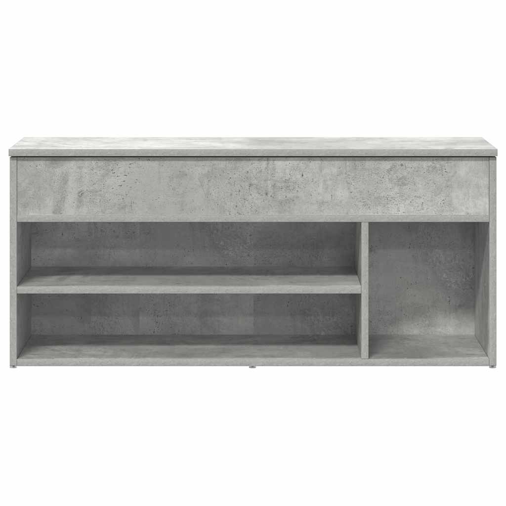 Skobenk betonggrå 102x30,5x45 cm konstruert tre