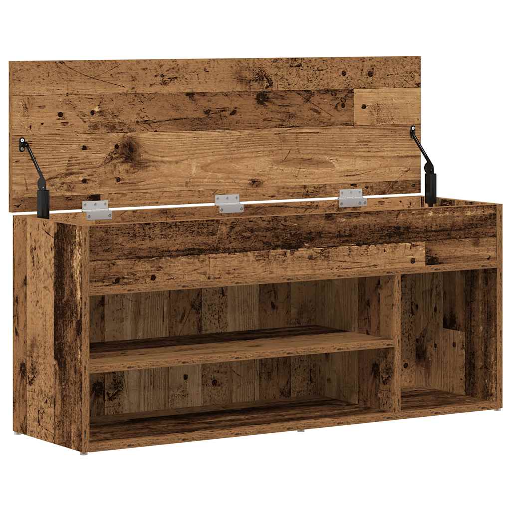 Skobenk gammelt tre 102x30,5x45 cm konstruert tre