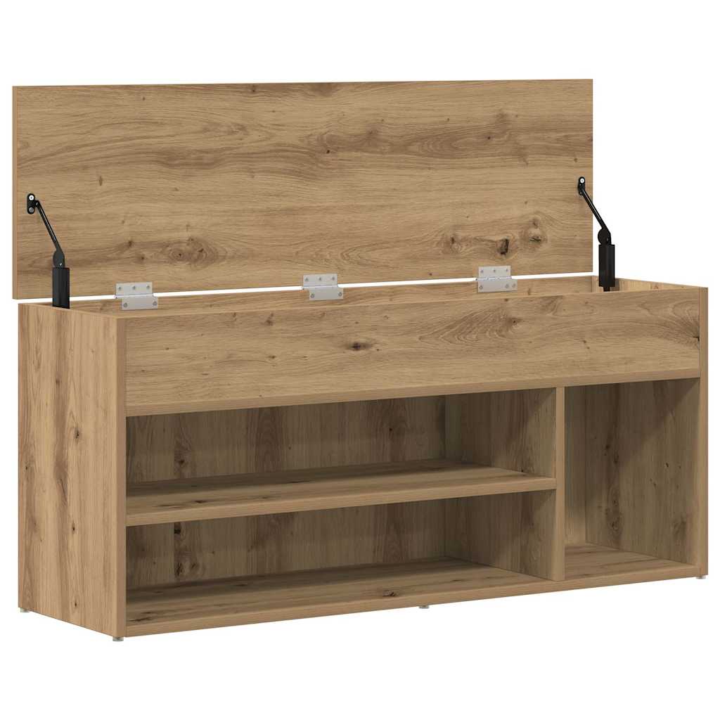 Skobenk artisan eik 102x30,5x45 cm konstruert tre