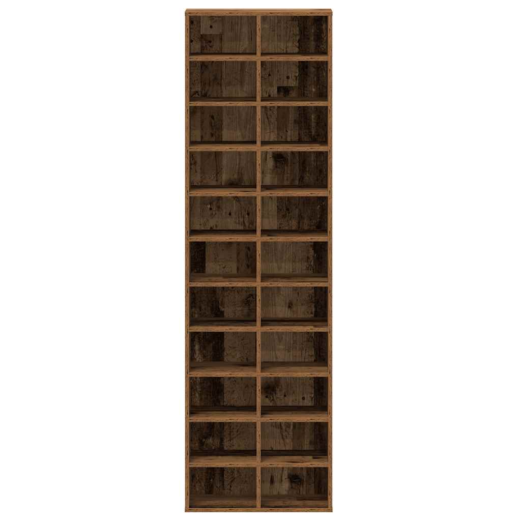 Skoskap gammelt tre 54x34x183 cm konstruert tre