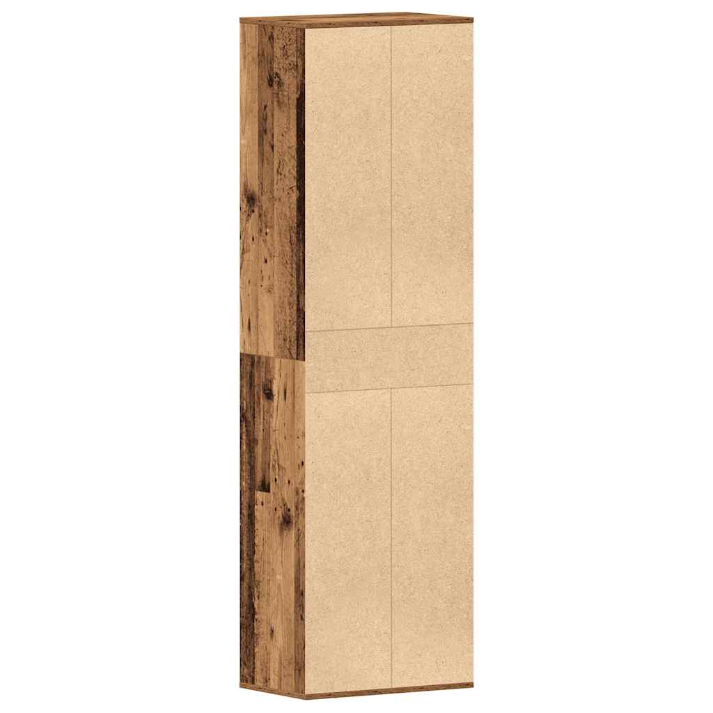 Skoskap gammelt tre 54x34x183 cm konstruert tre
