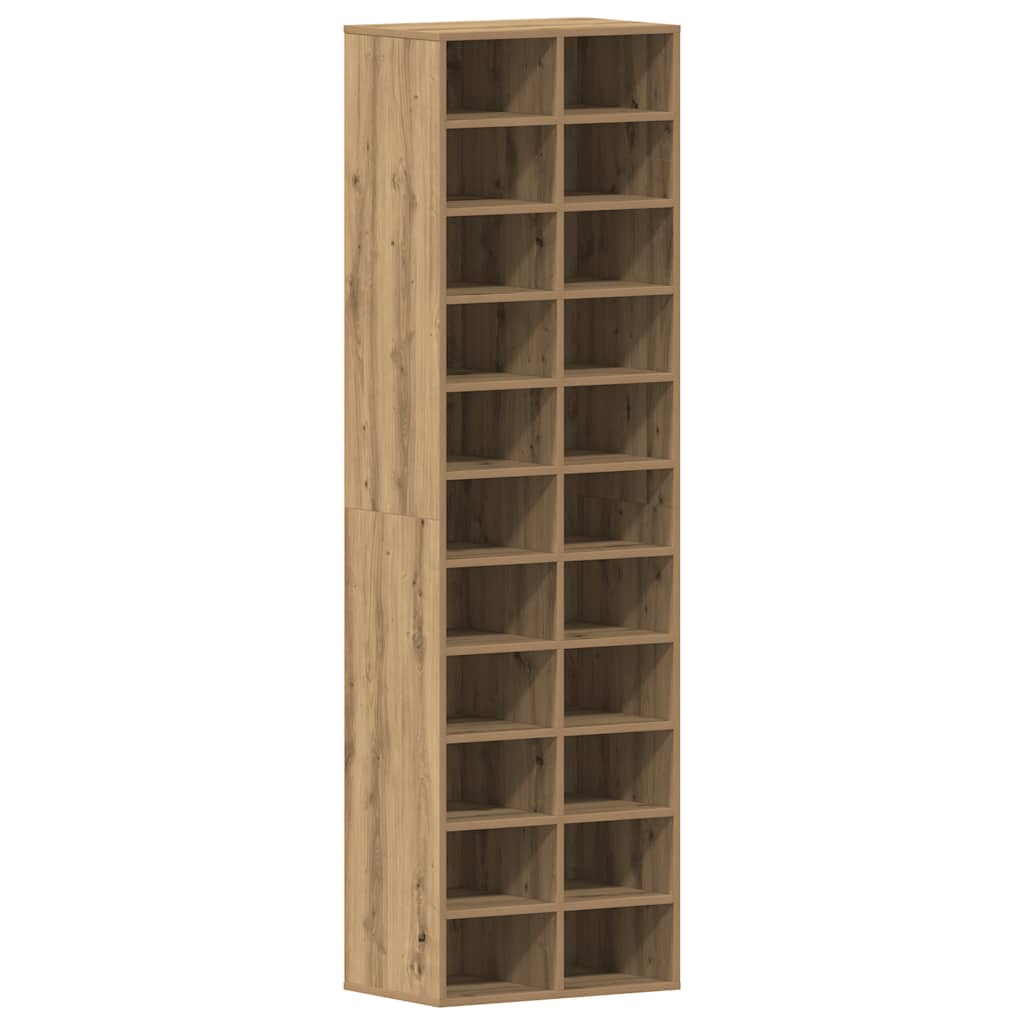 Skohylle artisan eik 54x34x183 cm konstruert tre