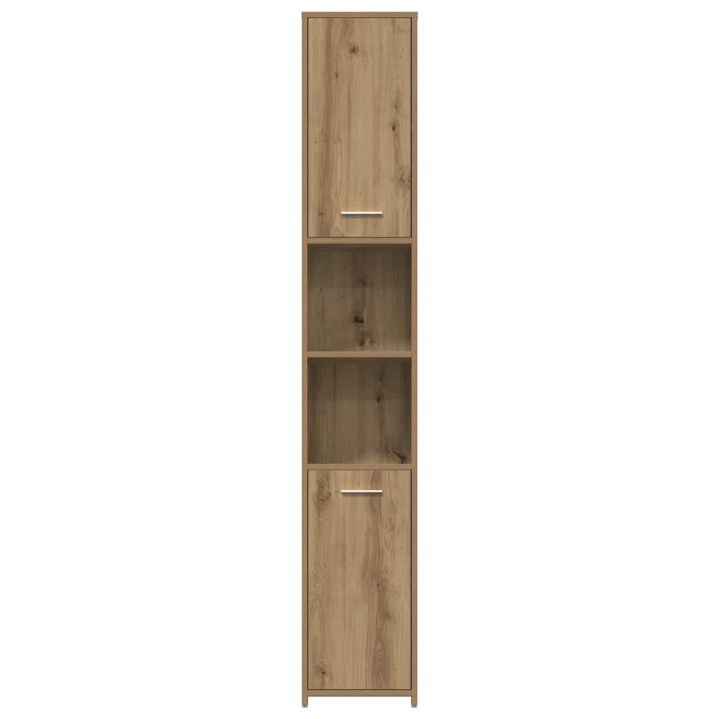 Baderomsskap artisan eik 30x30x183,5 cm konstruert tre