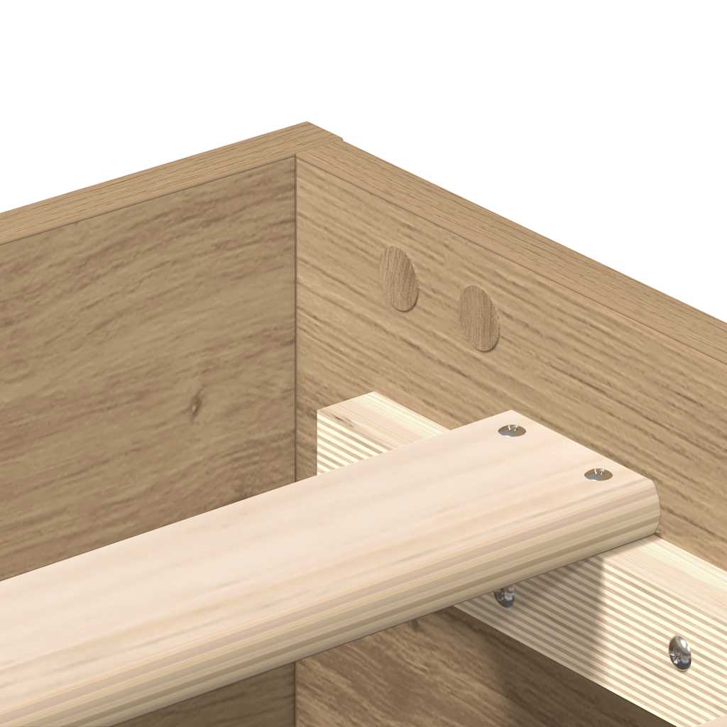 Sengeramme uten madrass artisan eik 120x200 cm konstruert tre