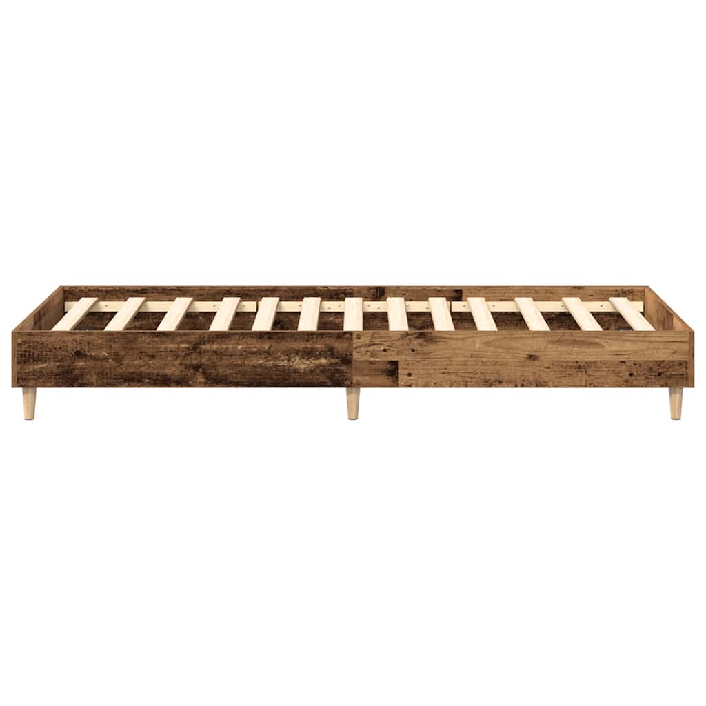 Sengeramme uten madrass gammelt tre 100x200 cm konstruert tre