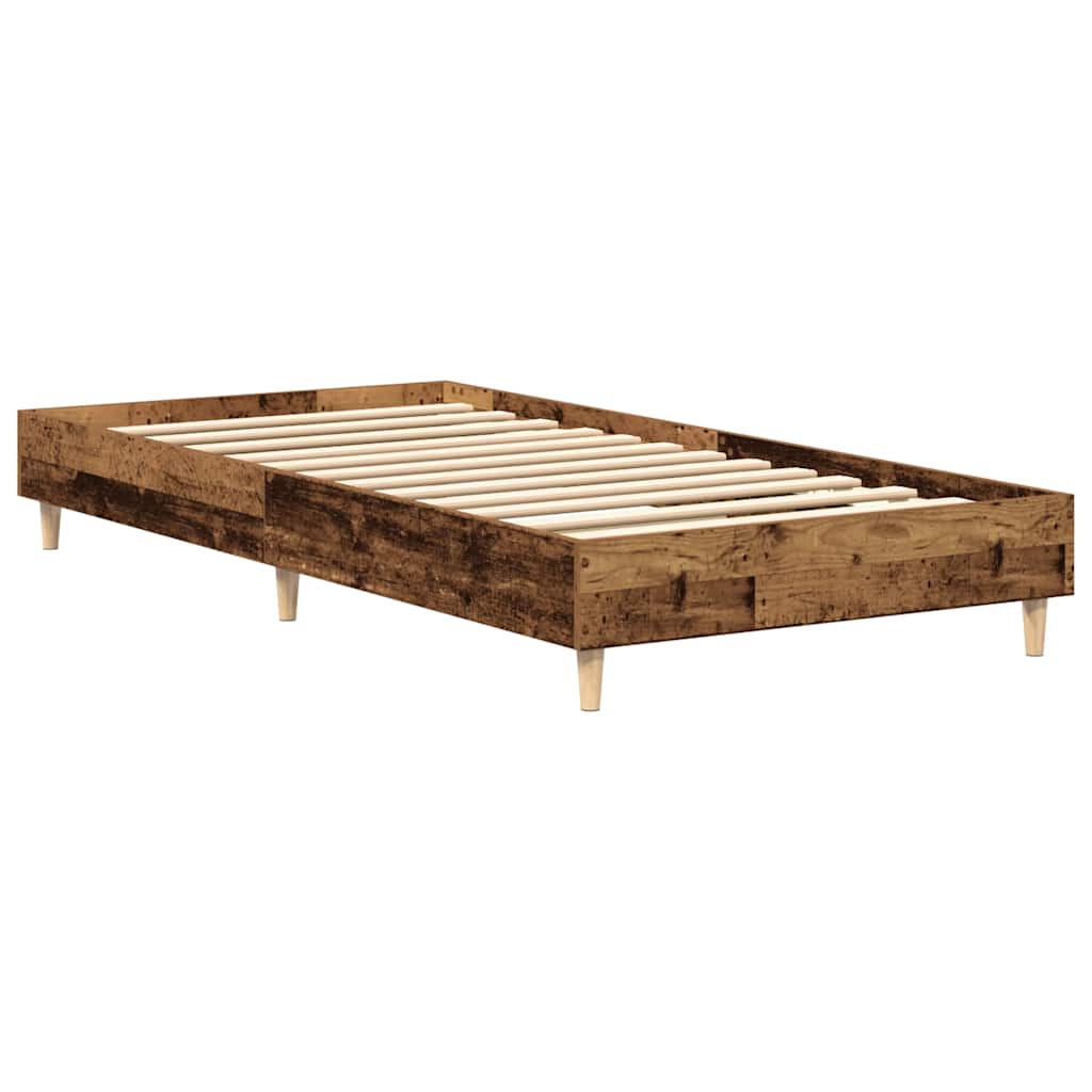 Sengeramme uten madrass gammelt tre 90x200 cm konstruert tre