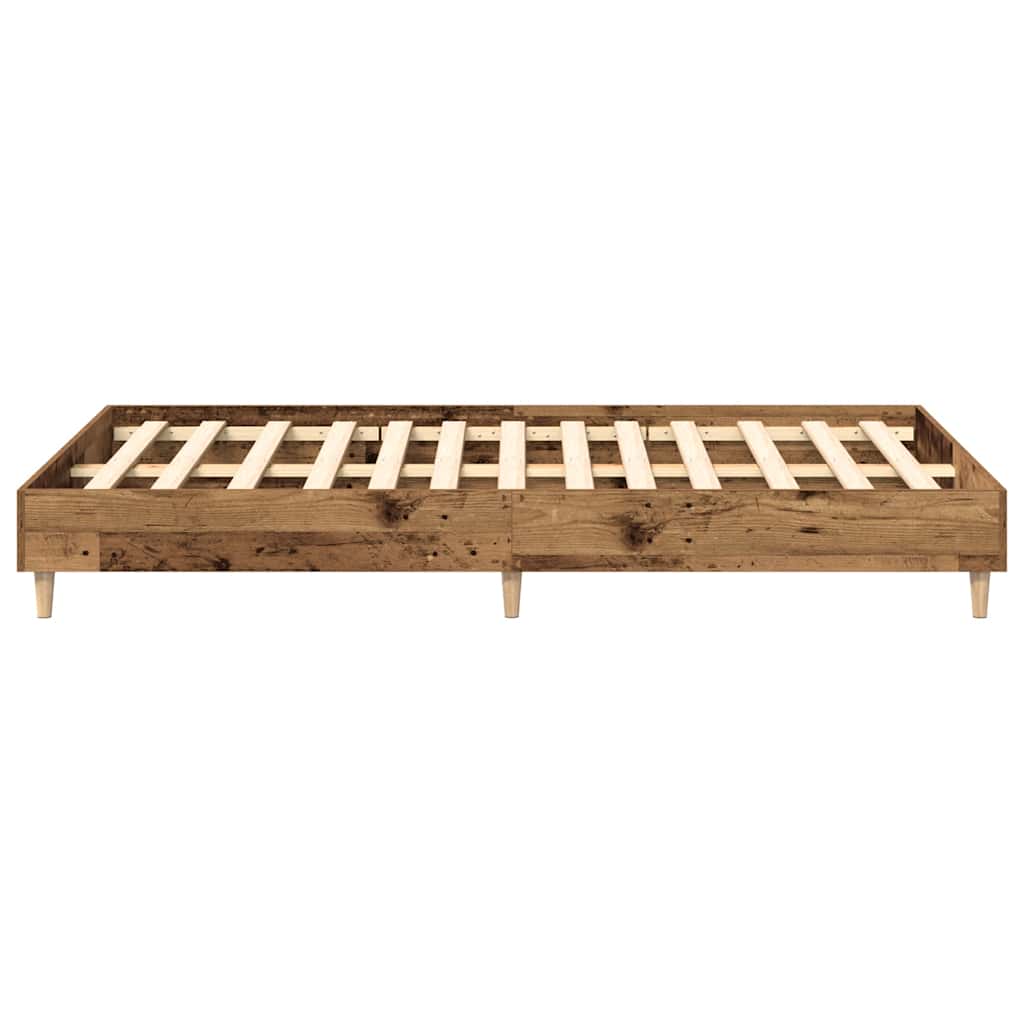 Sengeramme uten madrass gammelt tre 135x190 cm konstruert tre