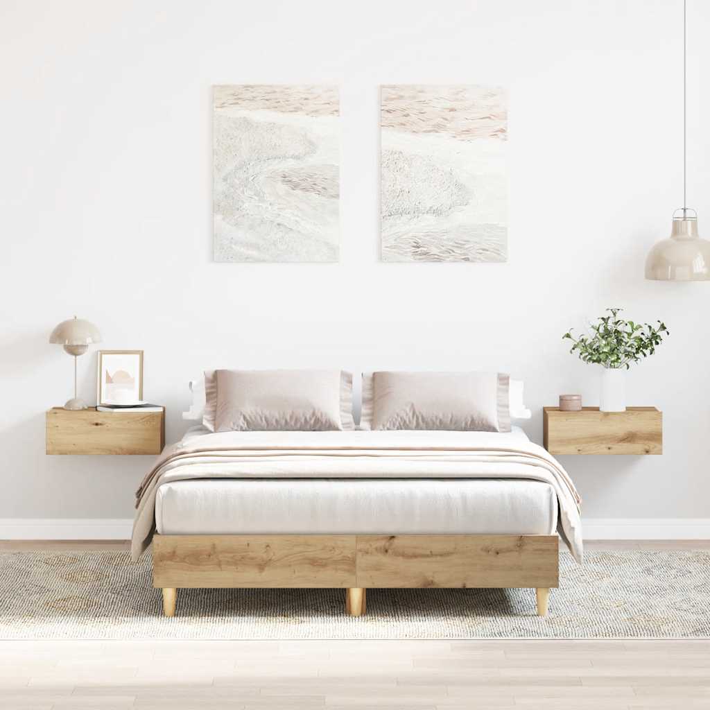 Sengeramme uten madrass artisan eik 135x190cm konstruert tre
