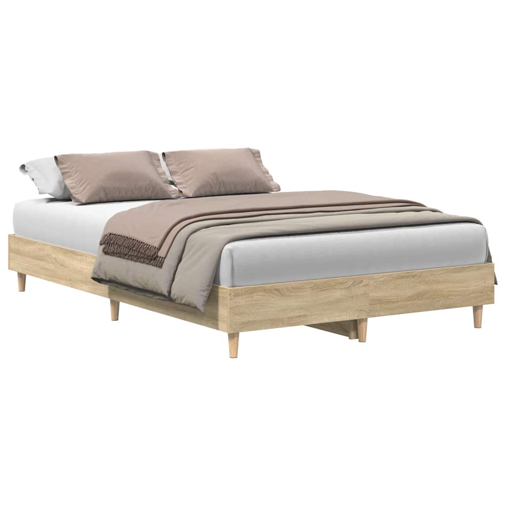 Sengeramme uten madrass sonoma eik 120x190 cm konstruert tre