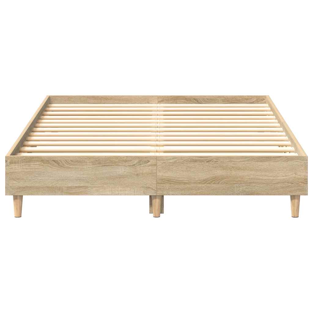 Sengeramme uten madrass sonoma eik 120x190 cm konstruert tre