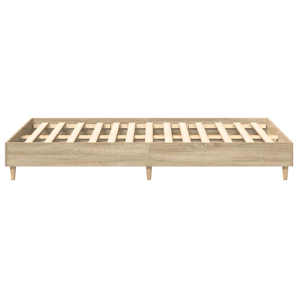 Sengeramme uten madrass sonoma eik 120x190 cm konstruert tre