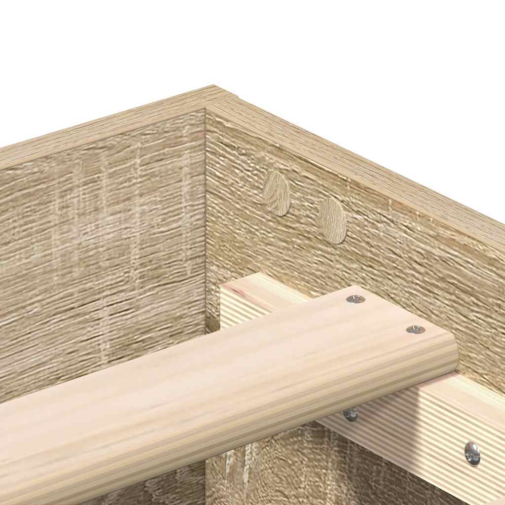 Sengeramme uten madrass sonoma eik 120x190 cm konstruert tre