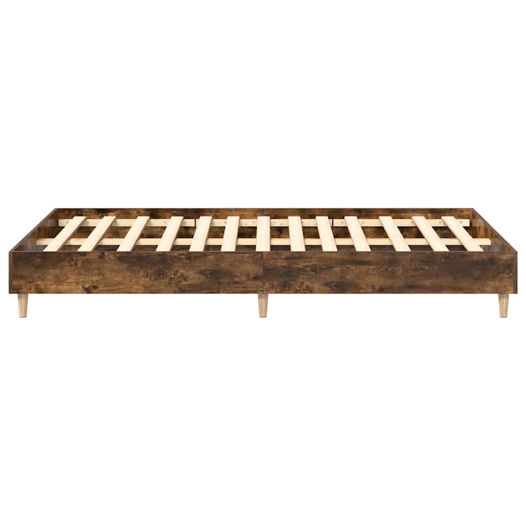 Sengeramme uten madrass røkt eik 120x190 cm konstruert tre