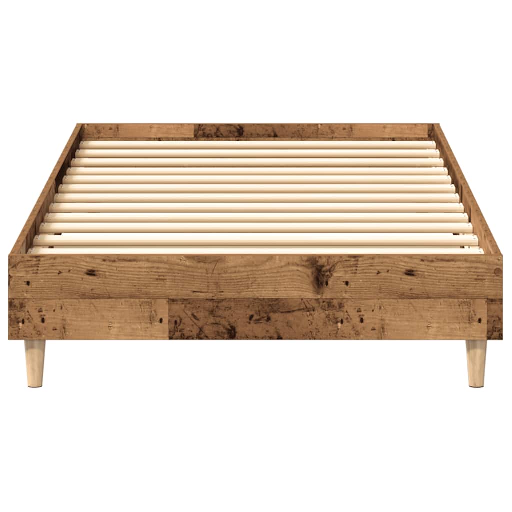 Sengeramme uten madrass gammelt tre 75x190 cm konstruert tre
