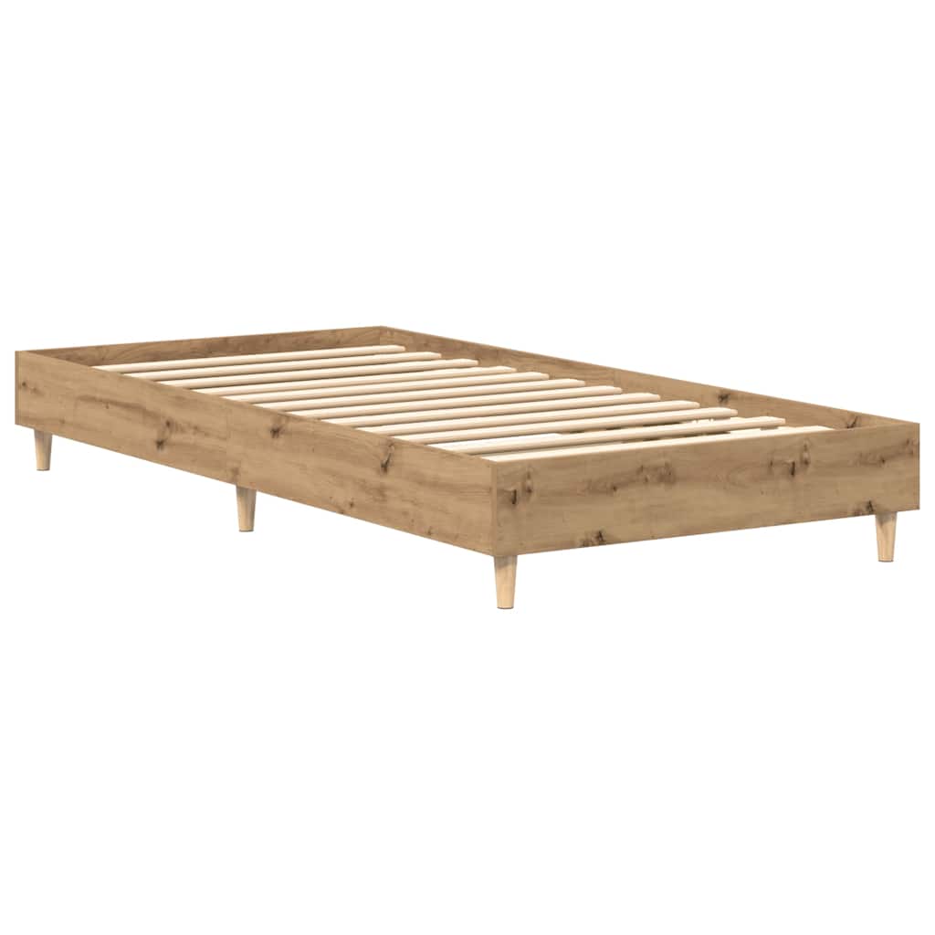 Sengeramme uten madrass artisan eik 75x190 cm konstruert tre