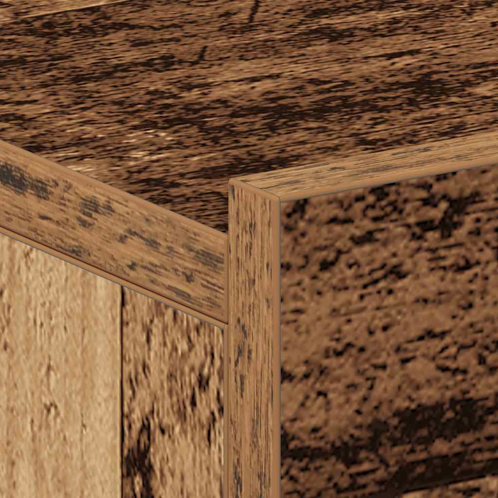 Flytende nattbord gammelt tre 40x32x15 cm konstruert tre