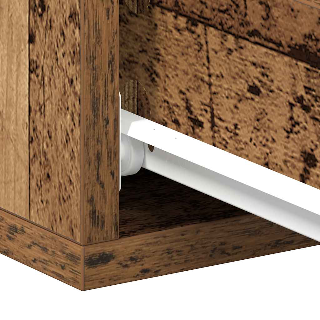 Flytende nattbord 2 stk gammelt tre 40x32x15 cm konstruert tre vidaXL