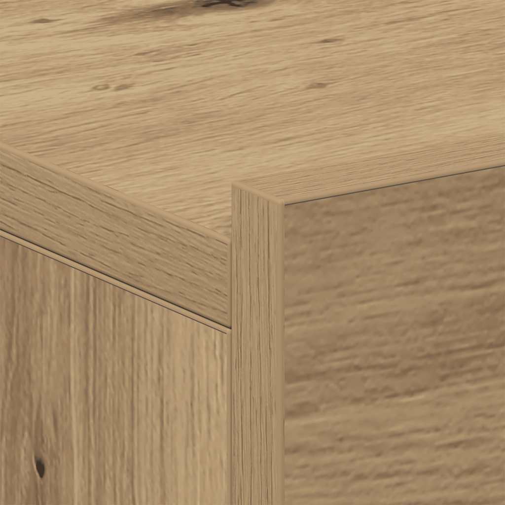 Flytende nattbord 2 stk artisan eik 40x32x15 cm konstruert tre vidaXL