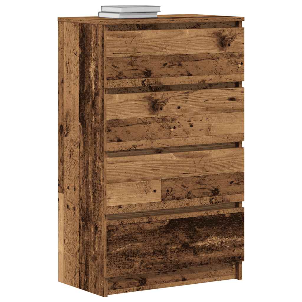 Skjenk gammelt tre 60x35x98,5 cm konstruert tre