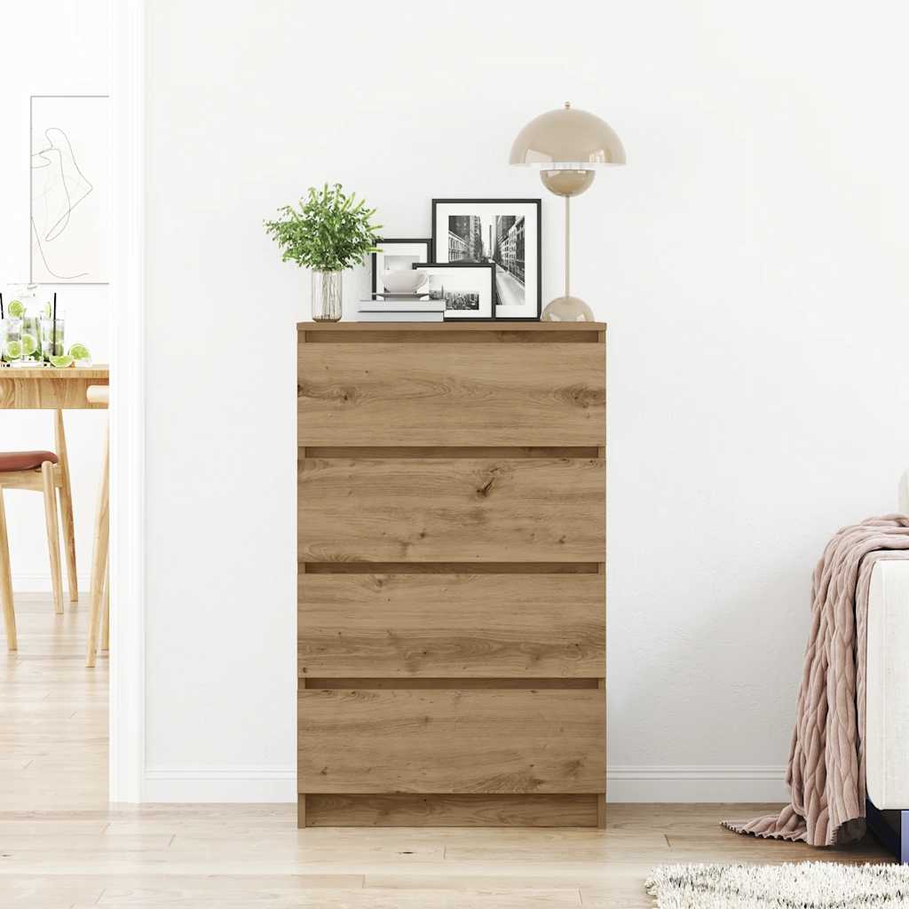 Skjenk artisan eik 60x35x98,5 cm konstruert tre