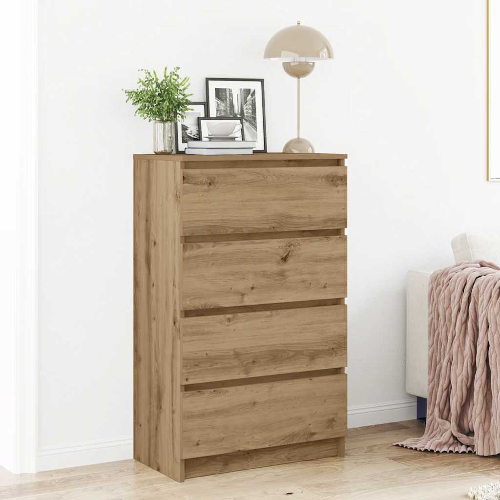 Skjenk artisan eik 60x35x98,5 cm konstruert tre