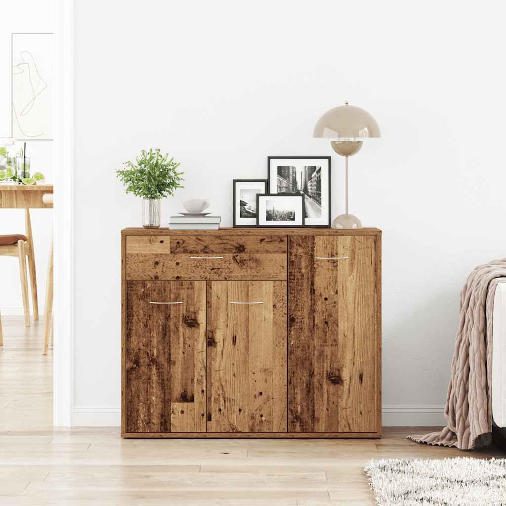 Skjenk gammelt tre 88x30x70 cm konstruert tre