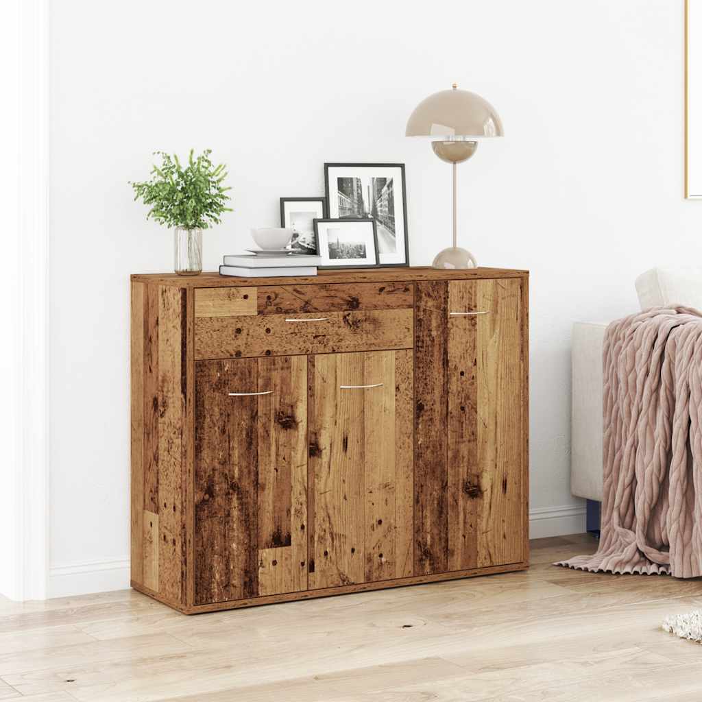 Skjenk gammelt tre 88x30x70 cm konstruert tre