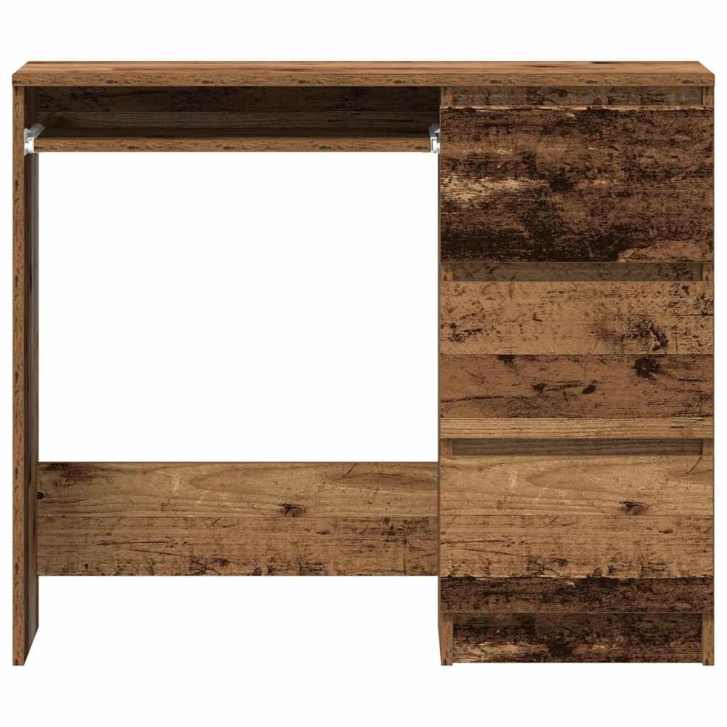 Skrivebord gammelt tre 90x45x76 cm konstruert tre