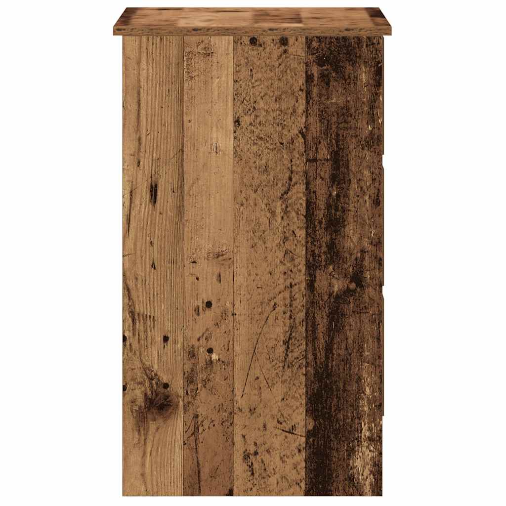 Skrivebord gammelt tre 90x45x76 cm konstruert tre