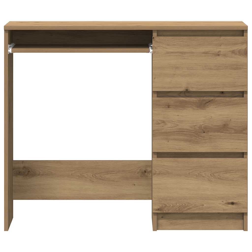 Skrivebord artisan eik 90x45x76 cm konstruert tre