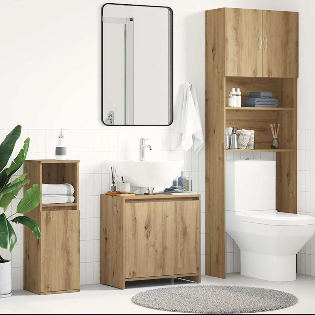 Badeservantskap artisan eik 60x33x60 cm konstruert tre