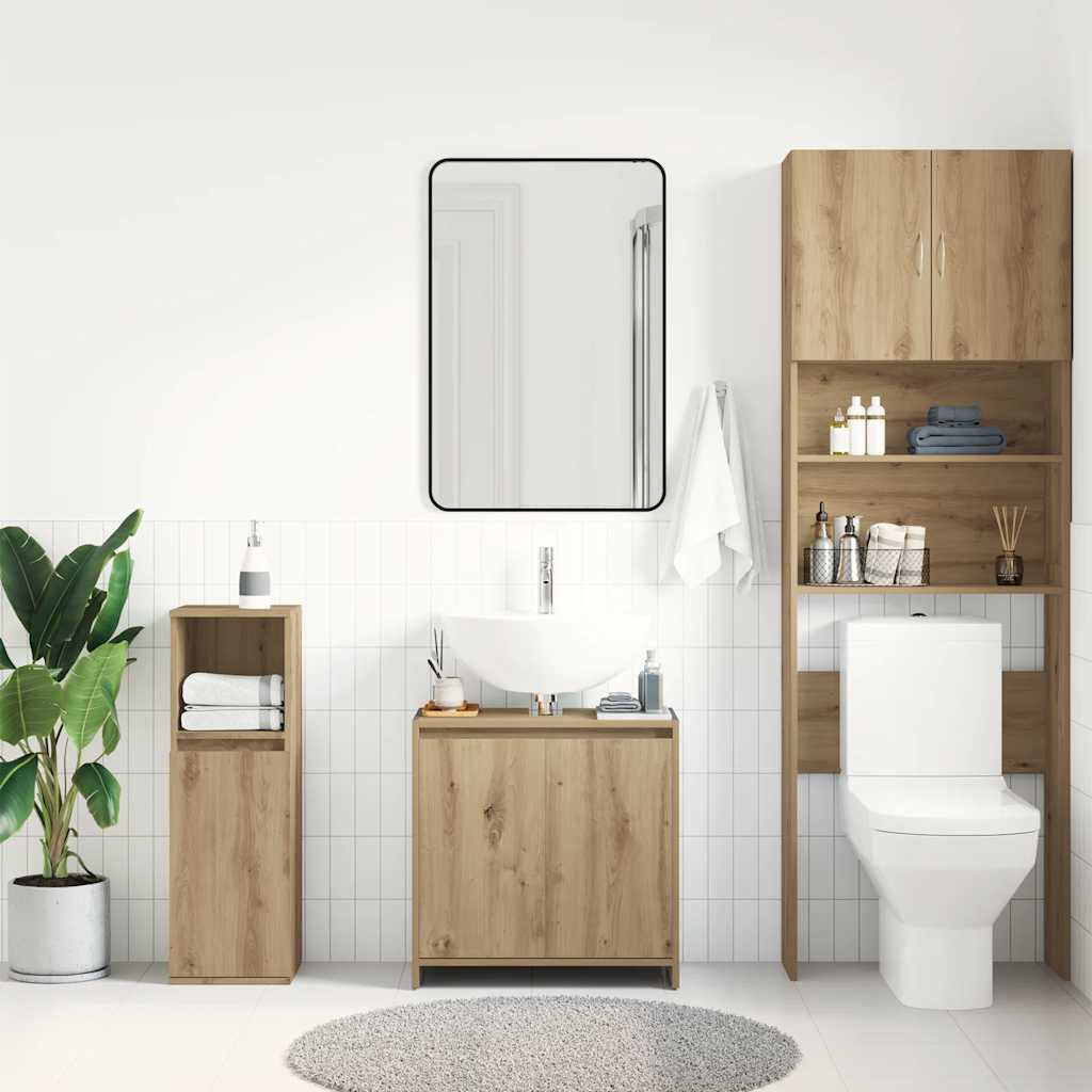 Badeservantskap artisan eik 60x33x60 cm konstruert tre