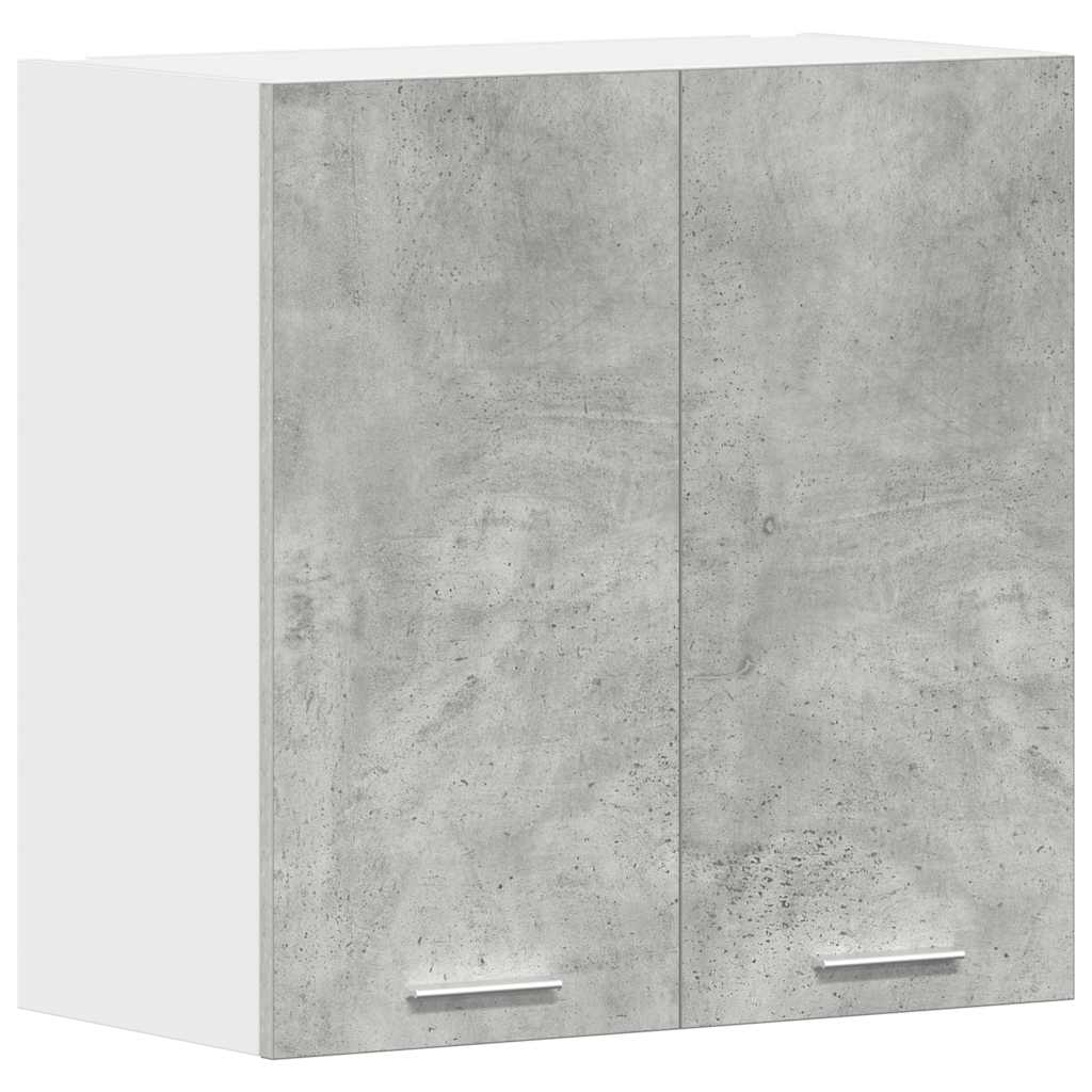 Veggmontert kjøkkenskap betonggrå 60x31x60 cm konstruert tre