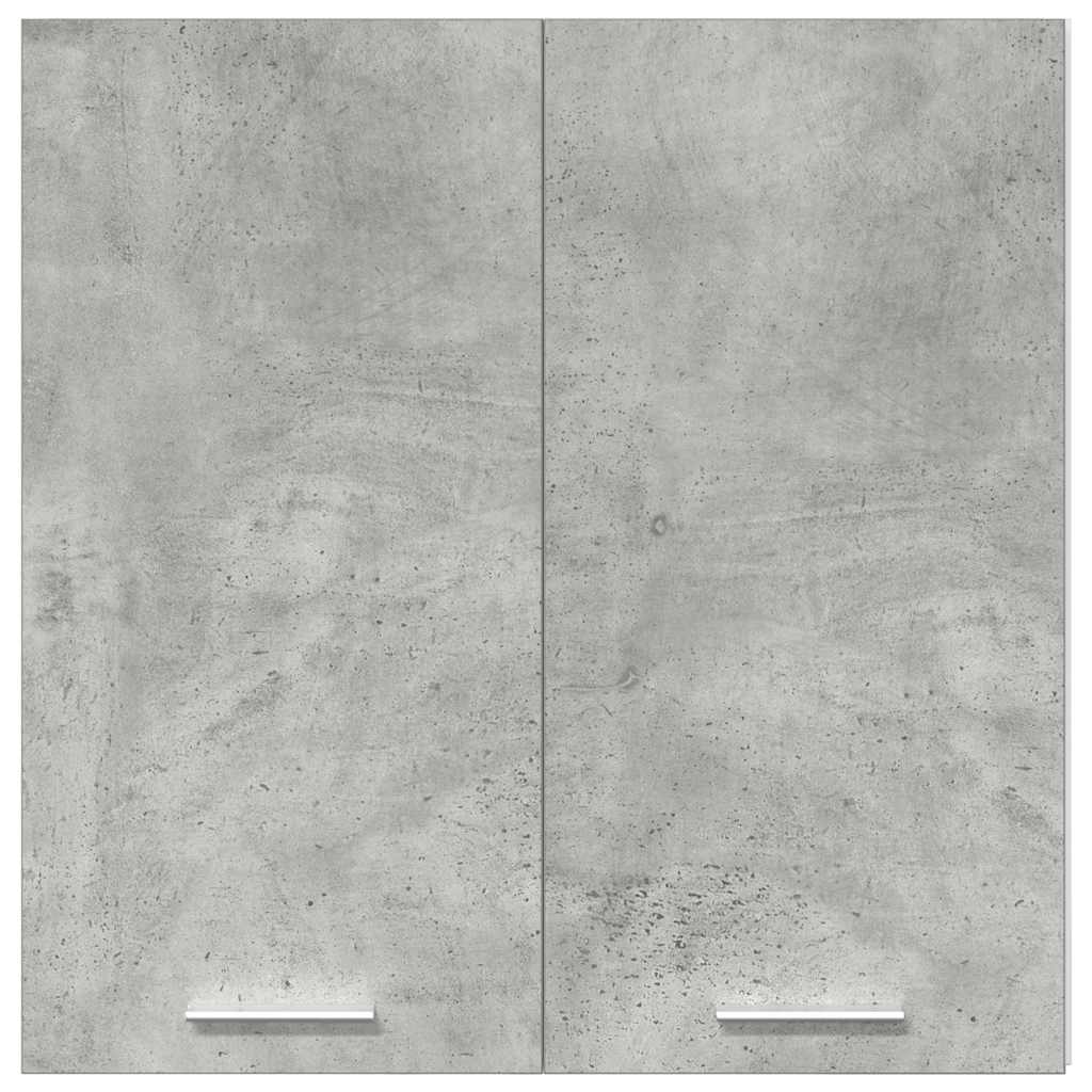 Veggmontert kjøkkenskap betonggrå 60x31x60 cm konstruert tre