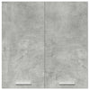 Veggmontert kjøkkenskap betonggrå 60x31x60 cm konstruert tre