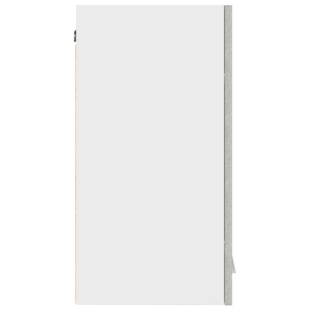 Veggmontert kjøkkenskap betonggrå 60x31x60 cm konstruert tre