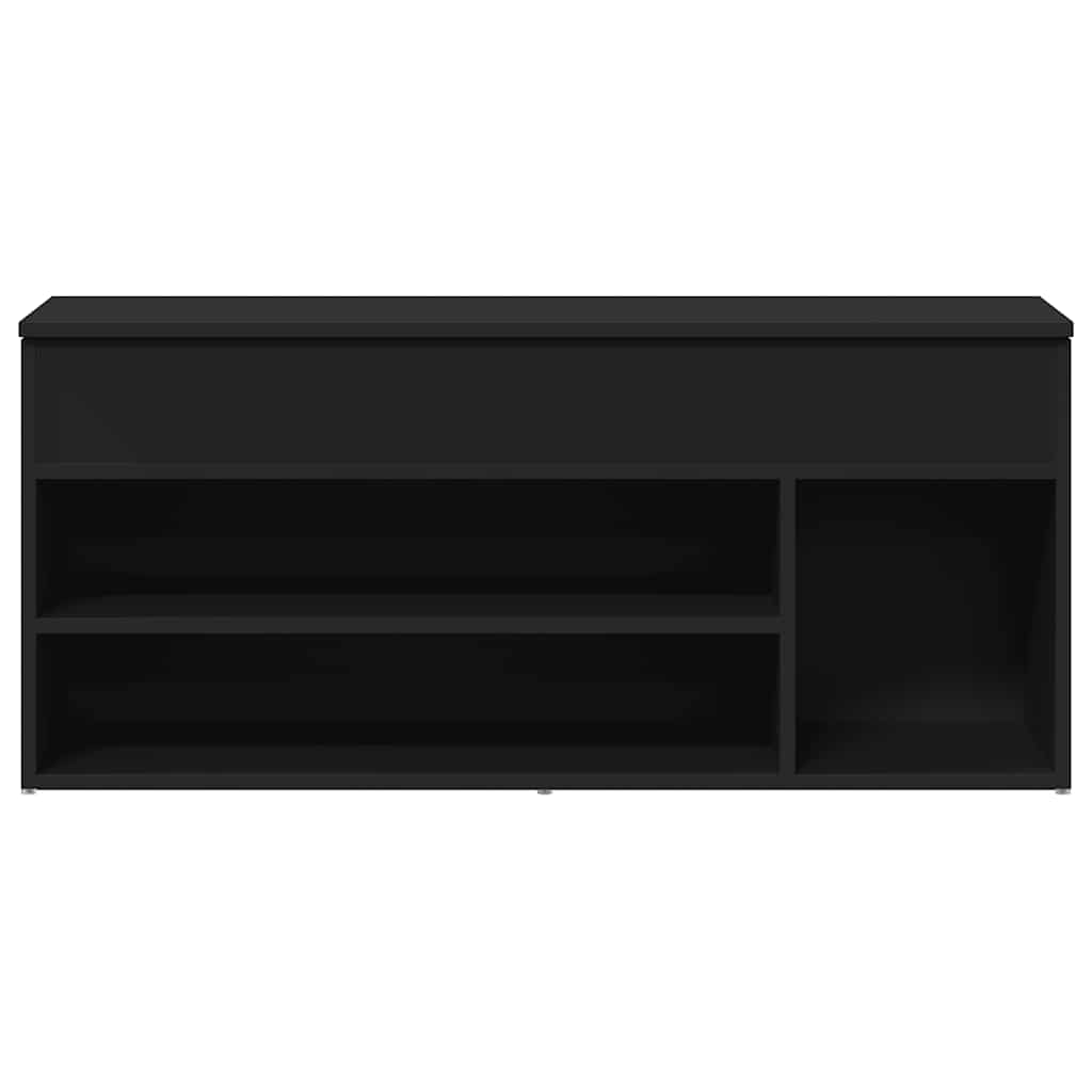 Skobenk svart 102x30,5x45 cm konstruert tre
