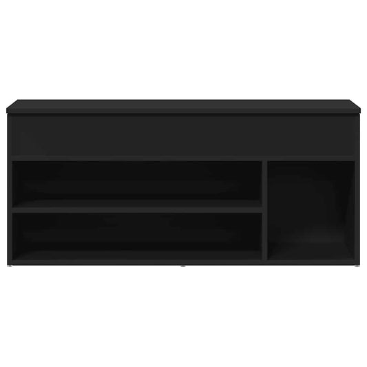 Skobenk svart 102x30,5x45 cm konstruert tre