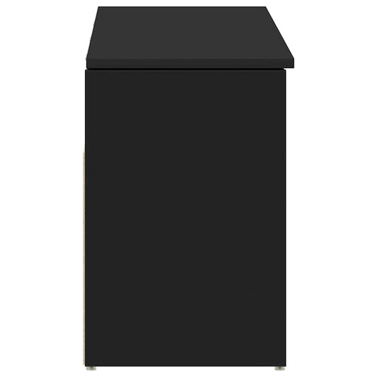 Skobenk svart 102x30,5x45 cm konstruert tre